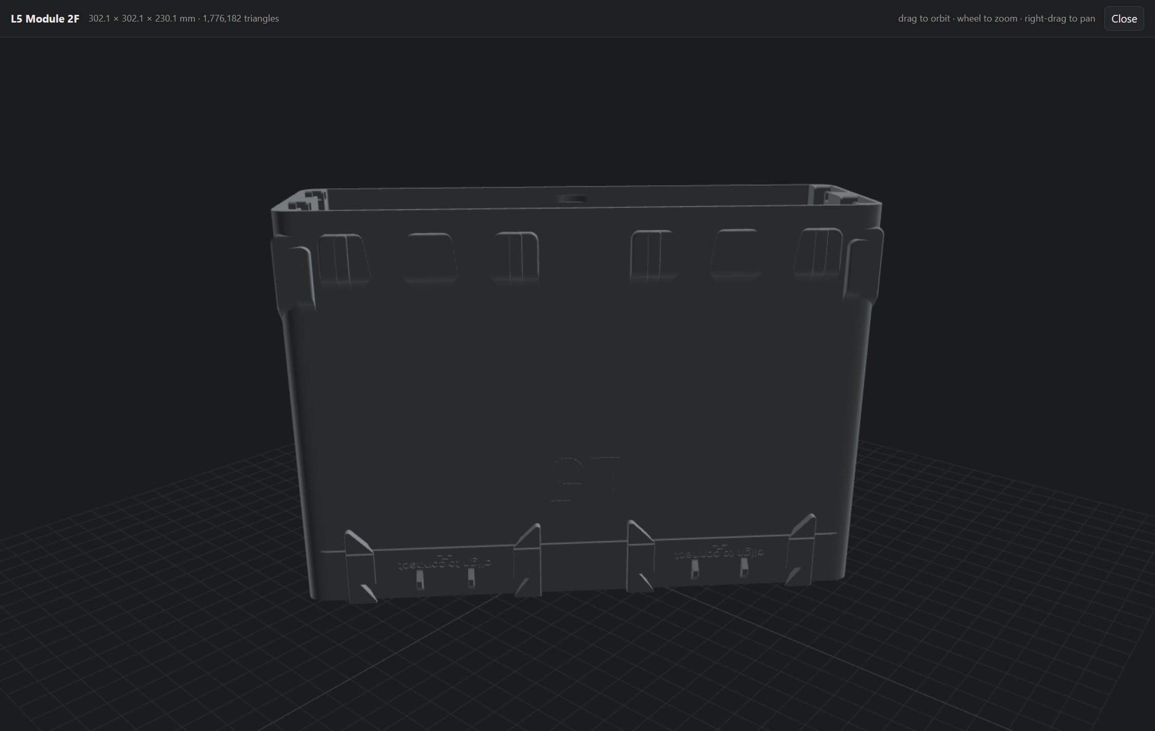 A module in the 3D viewer